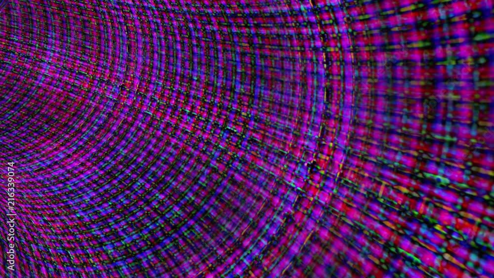 A vortex tunnel of streaming video flux (Loop). A vortex tunnel of streaming video flux (Loop).