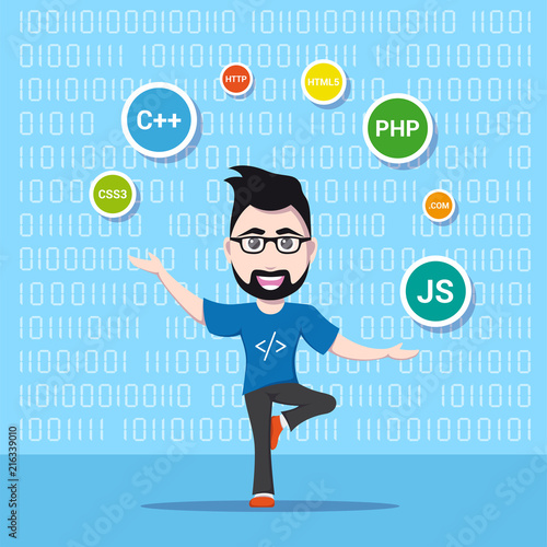 programmer man character