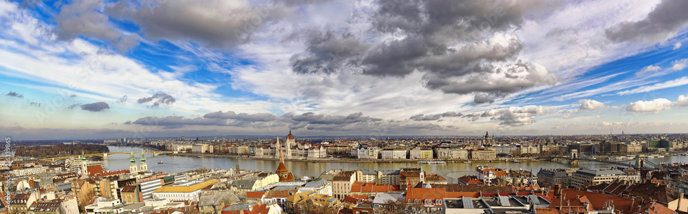 Panoramic Cityscape of Budapest - Hungary