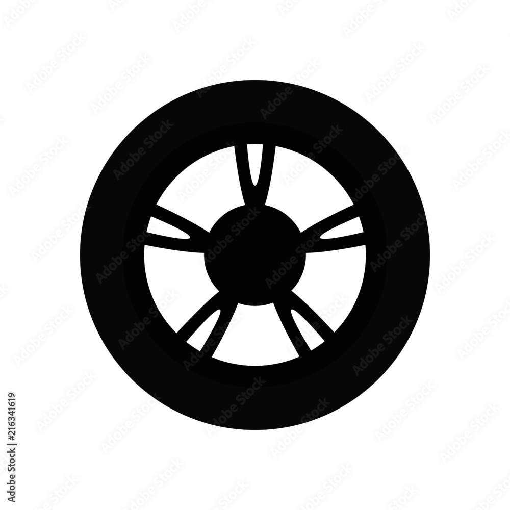 Fototapeta premium Car wheel
