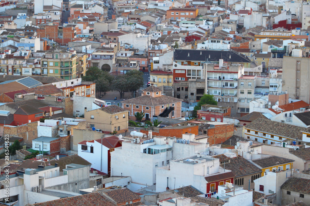 Vista aérea de Calasparra, Murcia, España