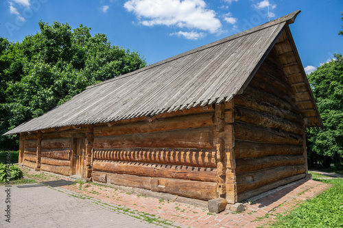 Typical wooden country house in Russia