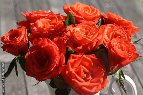 rosen  orange  vase  rosenstrau    strau  