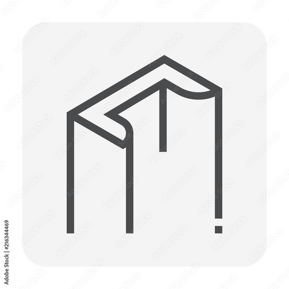 Steel product icon. C chanel profile shape. That alloy of iron from steel production industry and metallurgy used as beam, bar, frame, girder, structure in engineering, construction building material. Steel product icon. C chanel profile shape. That alloy of iron from steel production industry and metallurgy used as beam, bar, frame, girder, structure in engineering, construction building material.