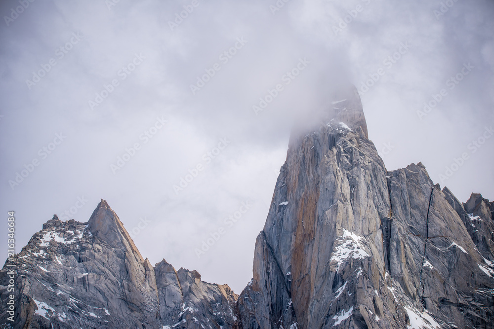The cloud envelops the top of the rocks. Shevelev. The cloud envelops the top of the rocks. Shevelev.