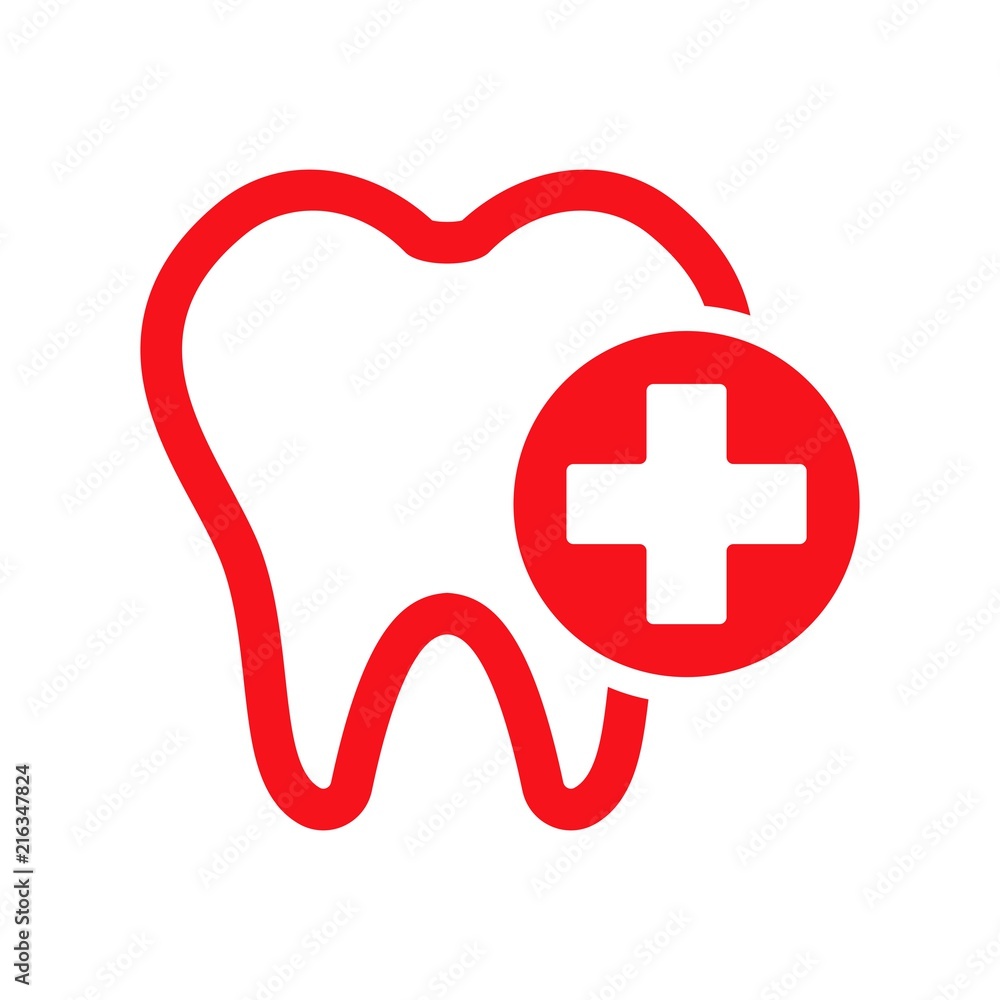 Dental logo. Dentist Icon. Orthodontic symbol. Vector eps 08. Stock