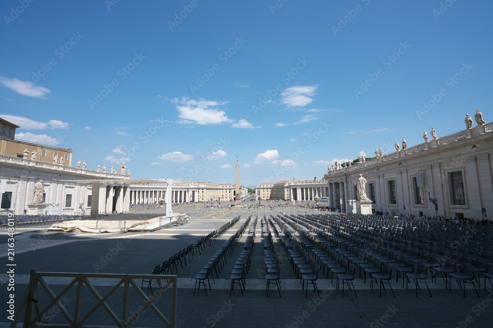 Vatican-July 27,2018: St. Peter's Square
