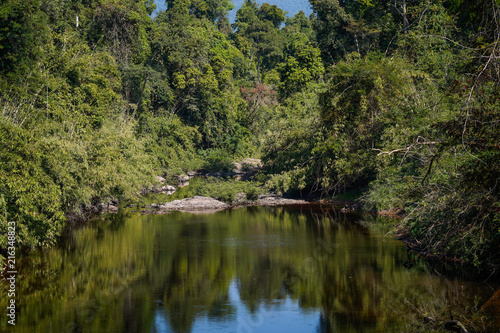 The river to Haew Narok waterfall in Khao Yai National Park