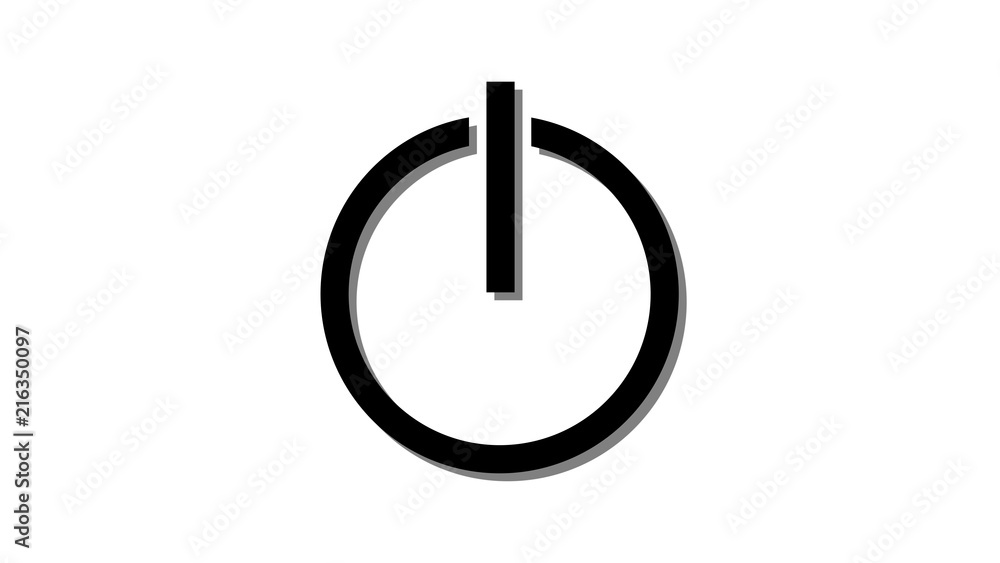 Turn on Power button icon symbol Turn on Power button icon symbol
