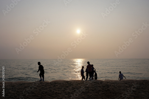 peaple in the beach