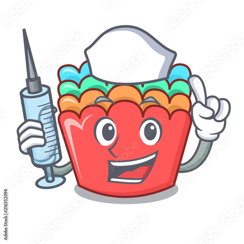 Nurse baking molds character cartoon