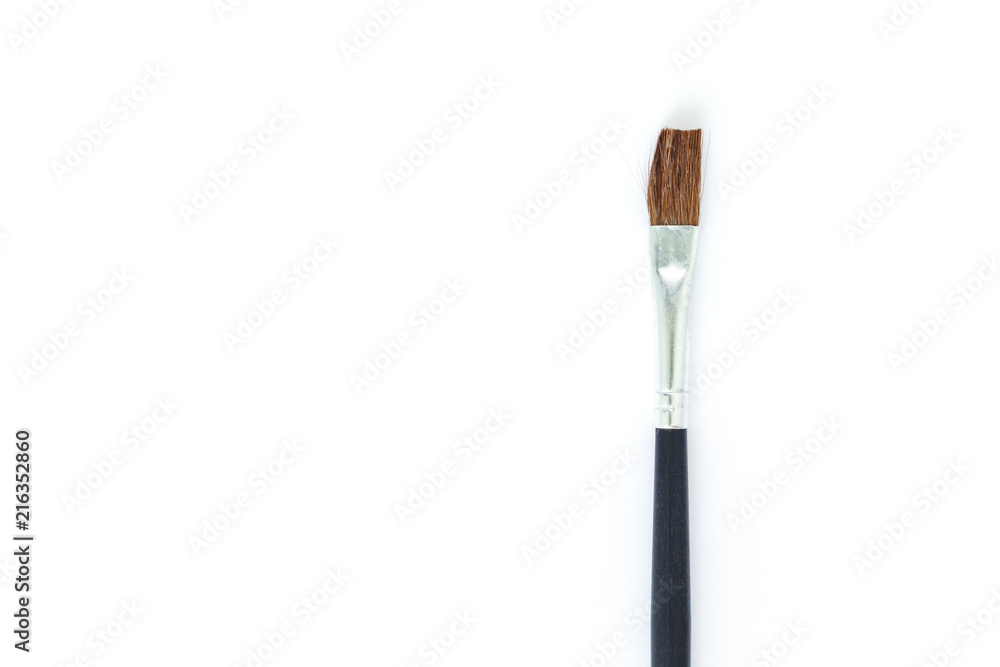 paint brush set tool art on white background paint brush set tool art on white background