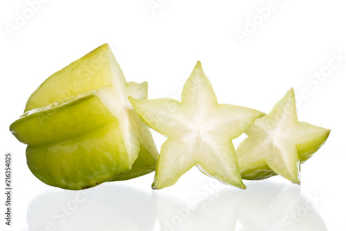 Star apple on white background