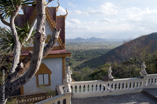 Battambang Cambodia, panoramic view from Phnom Sampeou photo