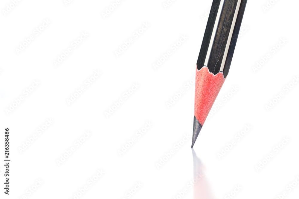 pencil black, blue, brown tool art on white background pencil black, blue, brown tool art on white background