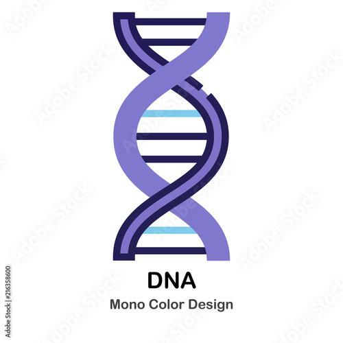 DNA mono color icon