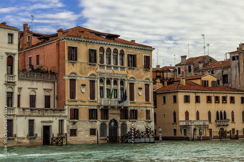 View of Venice along the Grand Canal