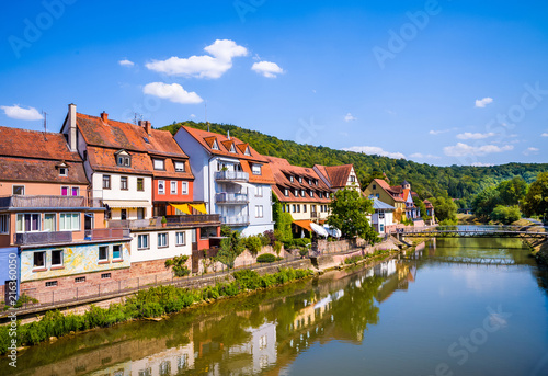 Landscape of Wertheim am Main, Germany.