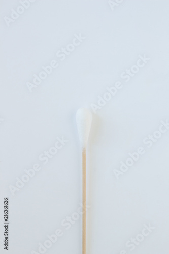 cotton bud  swab clean healthcare on white background