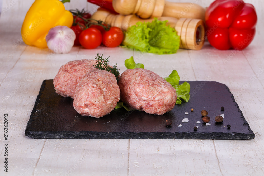Raw pork cutlet Raw pork cutlet
