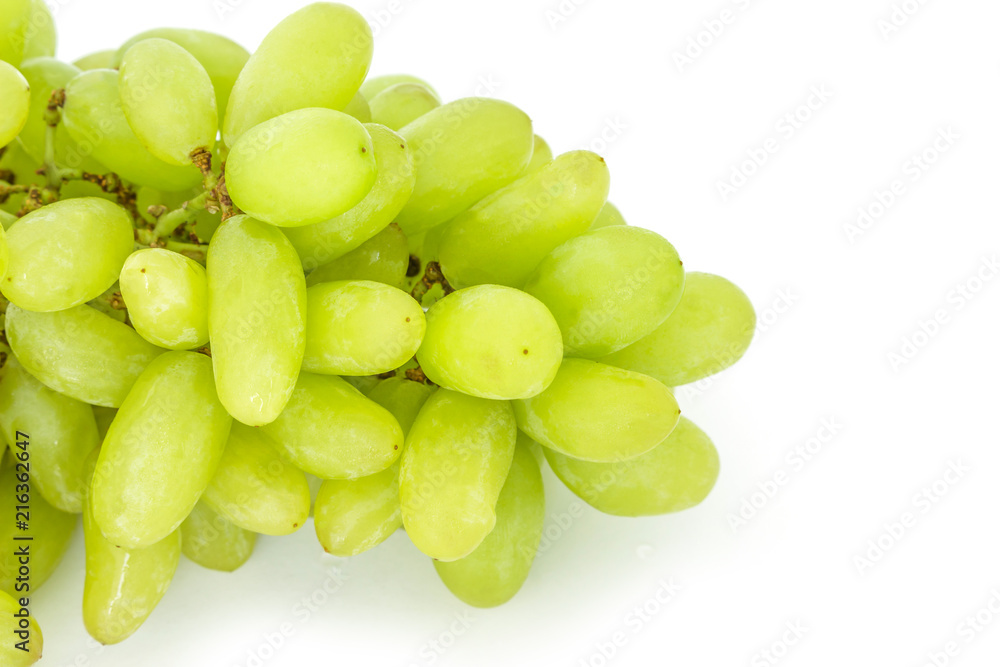 green grape diet fruit organic on white background green grape diet fruit organic on white background