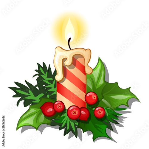 Christmas sketch. Sample of the poster, invitation and other cards. Vector cartoon close-up illustration.