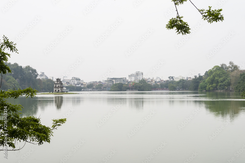 Hoan Kiem Lake. Hanoi.