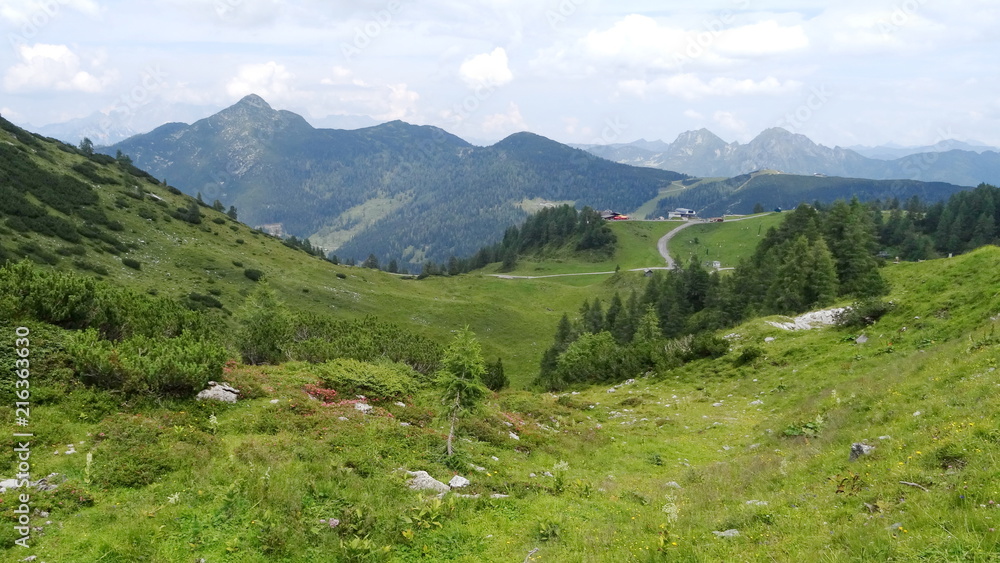 Seekarsee, Gamskogel. The Zauchenseeregion in Salzburg land near Altenmarkt in Pongau (Radstadt). Austria