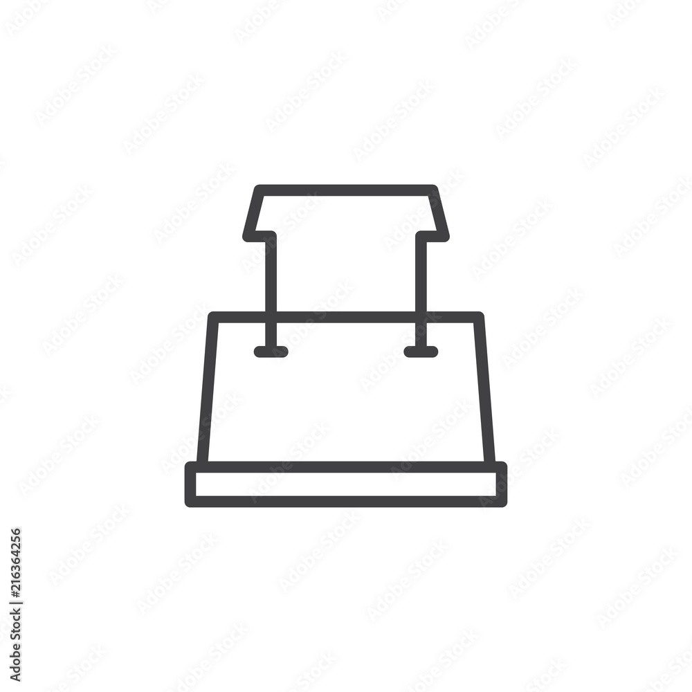 Binder clip outline icon. linear style sign for mobile concept and web design. Paper clip simple line vector icon. Symbol, logo illustration. Pixel perfect vector graphics Binder clip outline icon. linear style sign for mobile concept and web design. Paper clip simple line vector icon. Symbol, logo illustration. Pixel perfect vector graphics