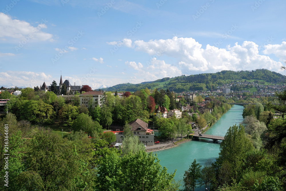 Townscape of Berne, Switzerland.