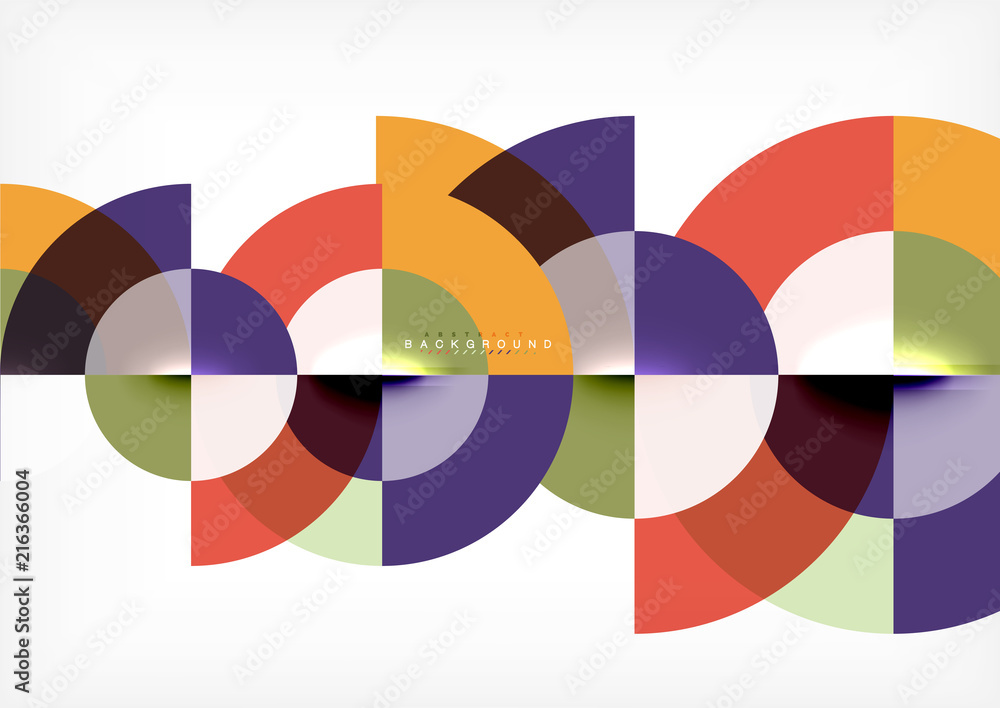 Obraz premium Modern circle abstract background