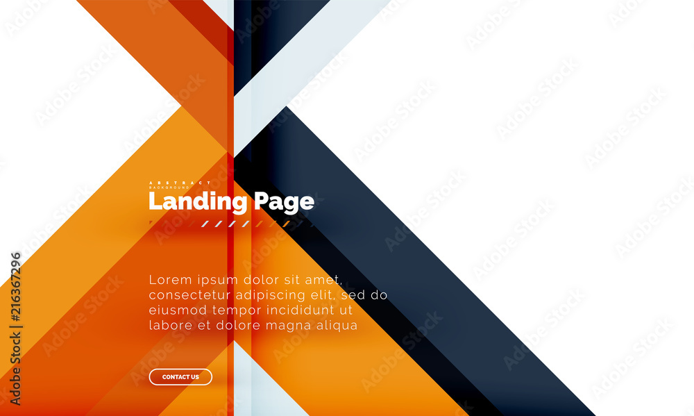 Square shape geometric abstract background, landing page web design template Square shape geometric abstract background, landing page web design template