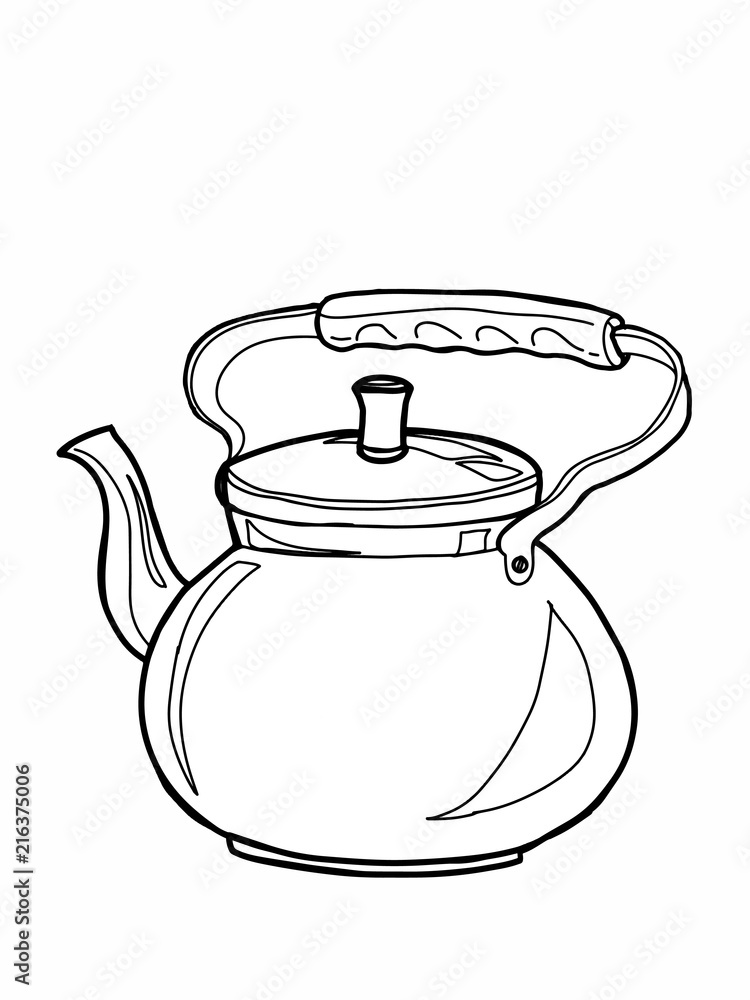teapot cartoon drawing Stock Illustration | Adobe Stock teapot cartoon drawing Stock Illustration | Adobe Stock