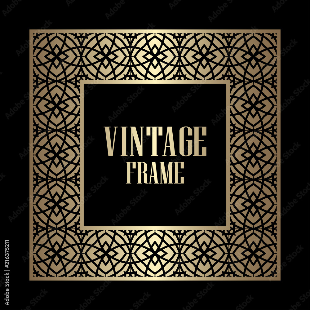 Obraz premium Art Deco Frame