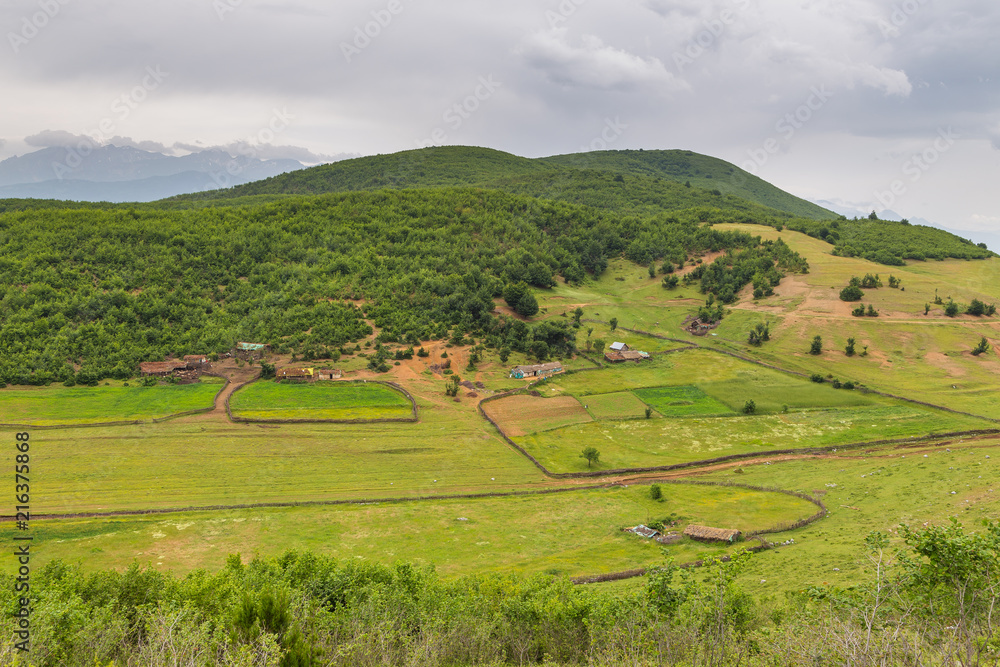 Scenic landscape view in Albanian mountain, Lure Scenic landscape view in Albanian mountain, Lure