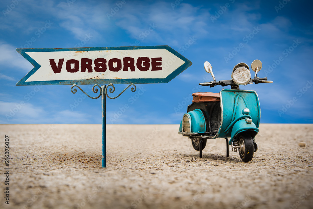 Obraz premium Schild 305 - Vorsorge