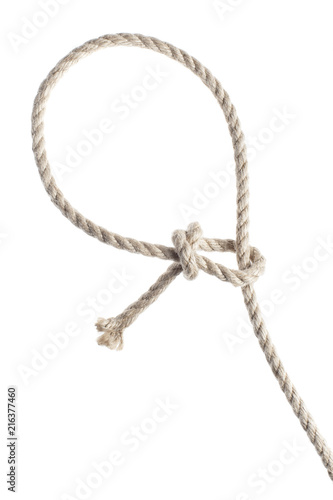 Lasso rope, isolated on white background