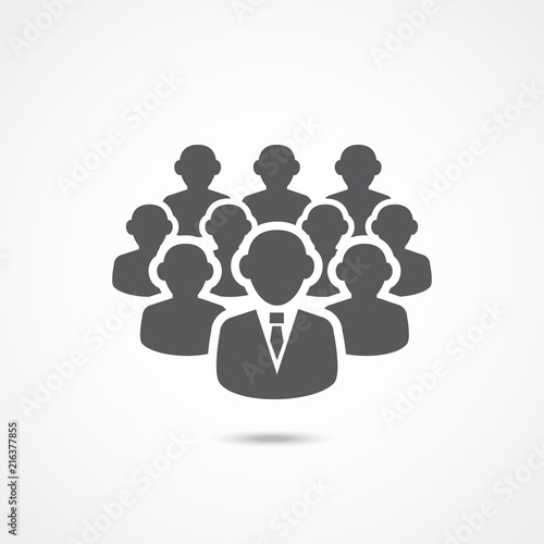 Followers icon on white