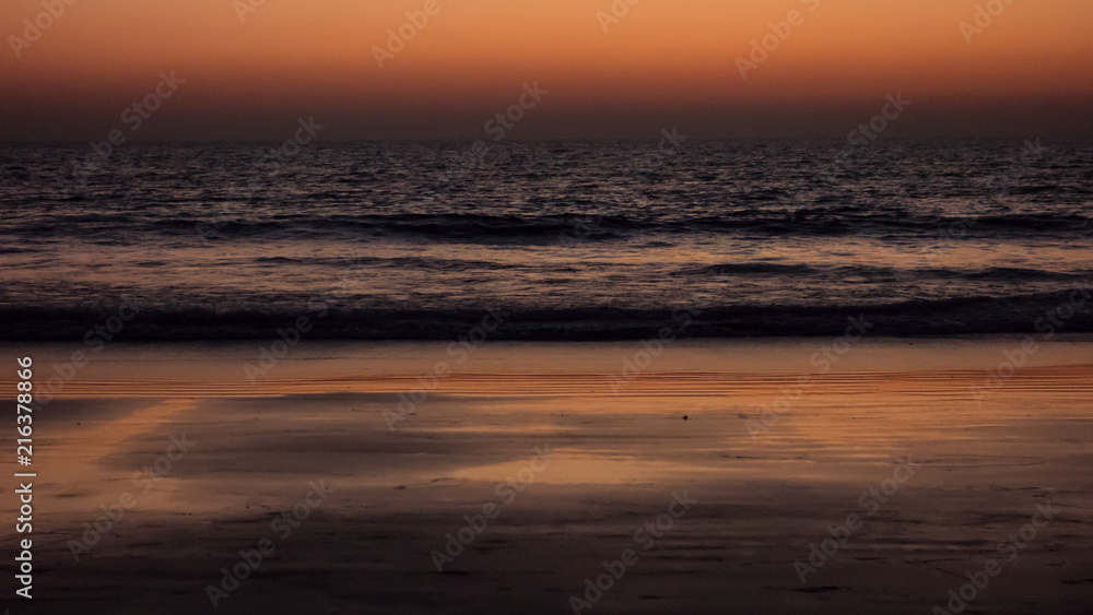 Sonnenuntergang am Strand