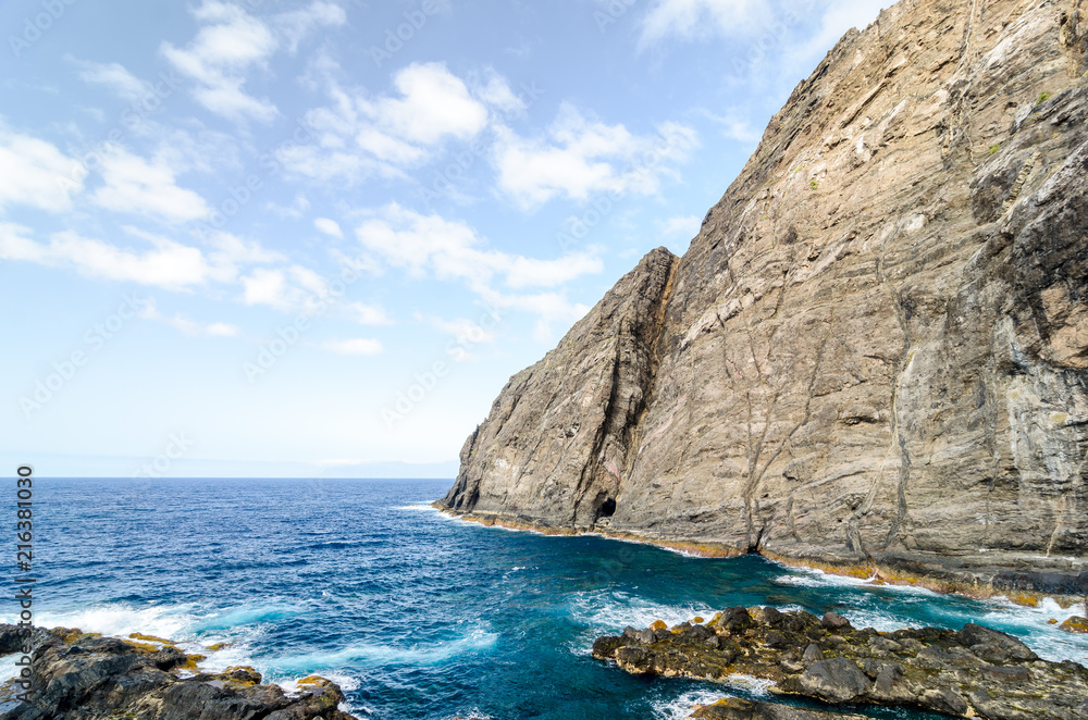 A cliff in La Gomera island, Canary Islands