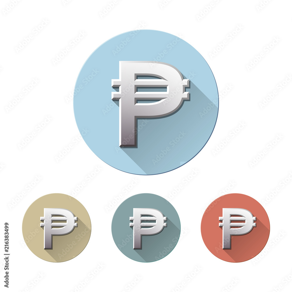 Fototapeta premium Philippine peso currency symbol