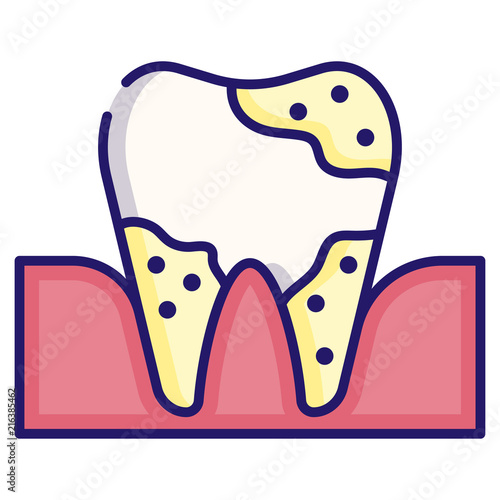 Tooth plaque LineColor