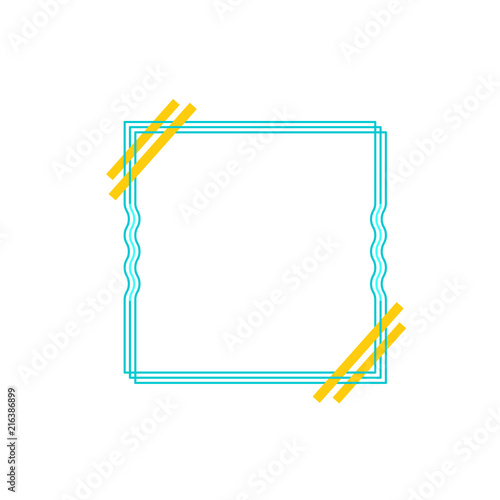 Frame border line page vector simple. Modern vector frame minimalism