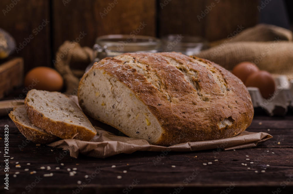 Homemade bread, product photo Homemade bread, product photo