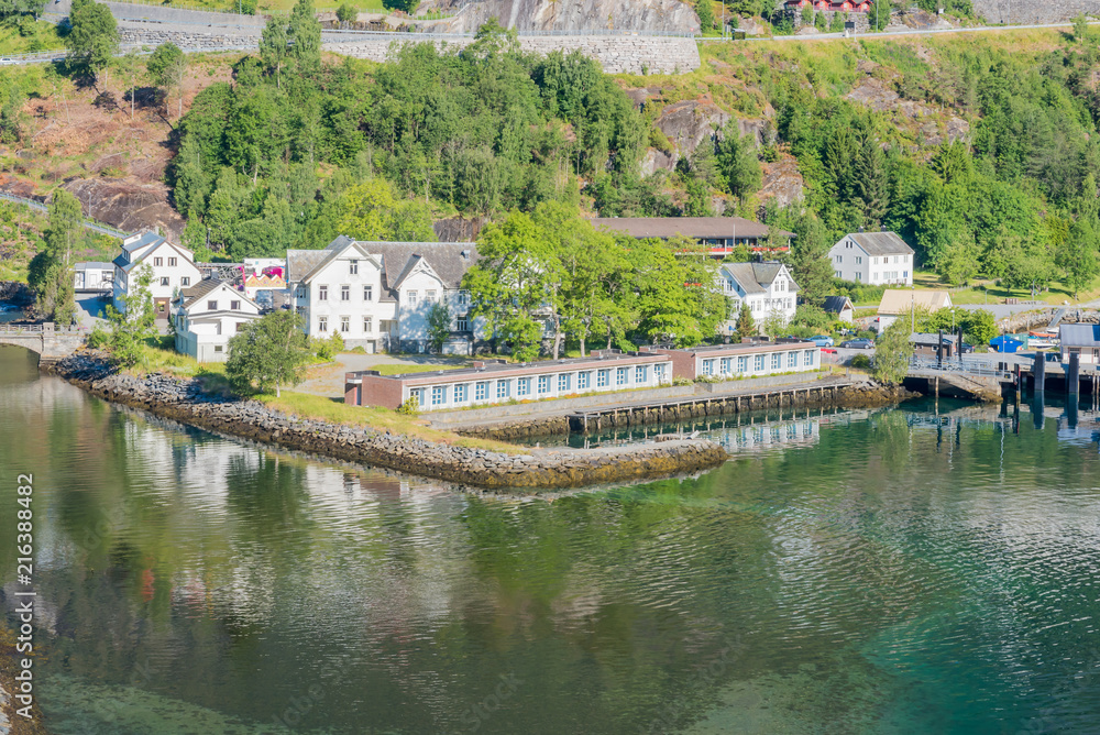 Fototapeta premium Pier on the bottom of the fjord IV