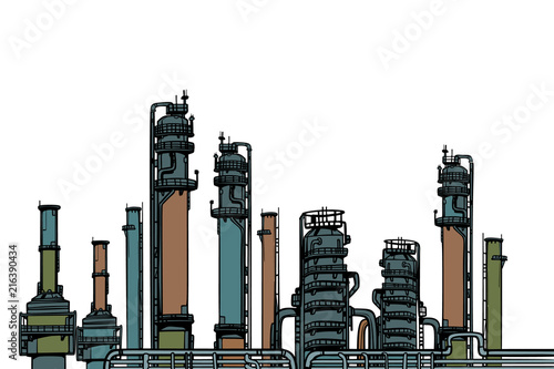 chemical plant, oil refining
