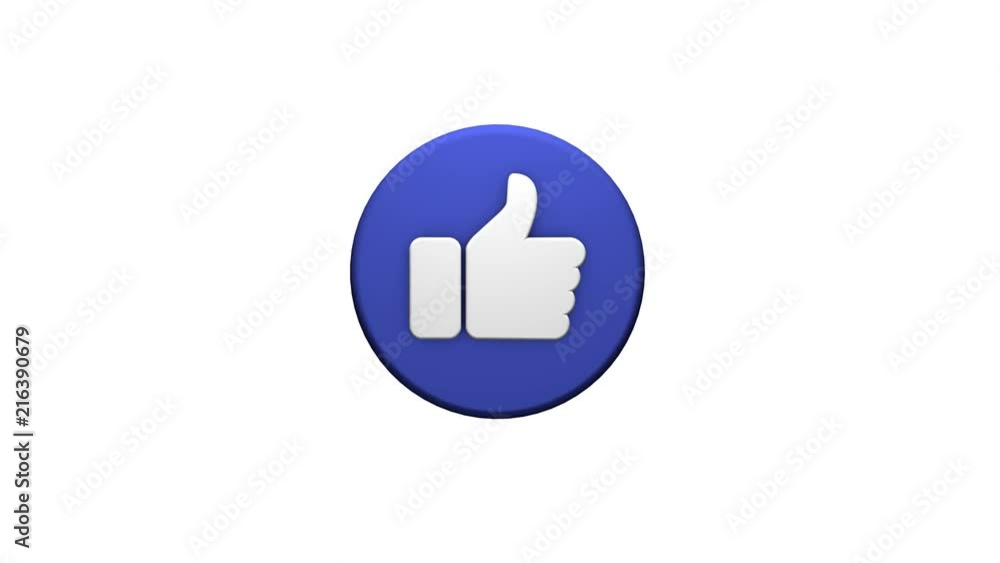 a symbol of a like on a white background. 3D rendering for social networks. a symbol of a like on a white background. 3D rendering for social networks.