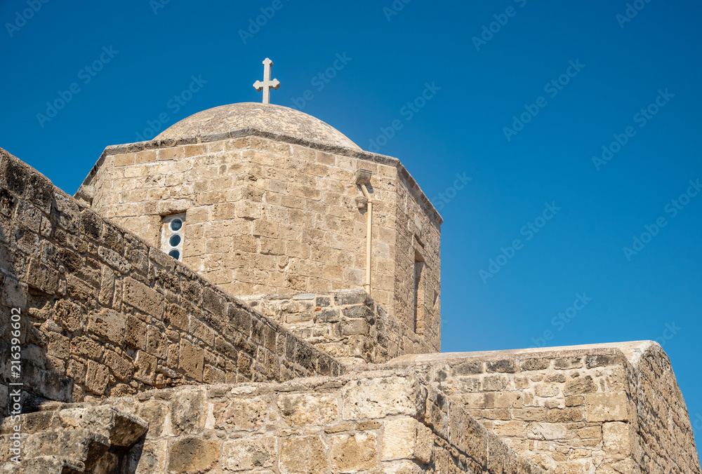 Orthodox Christian Church of Ayia Kyriaki at Paphos town in Cyprus