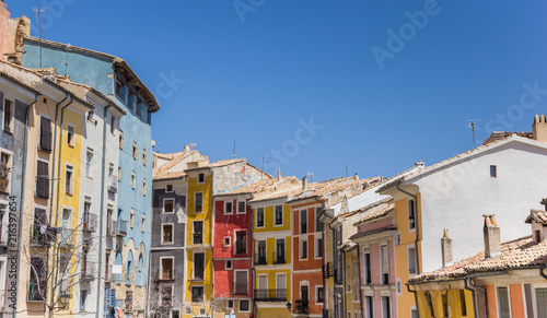 Colorful historic houses in the center of Cuenca, Spain