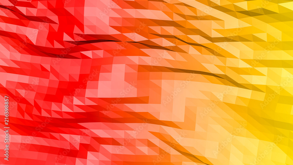 red orange low polygonal background. 3D rendering red orange low polygonal background. 3D rendering